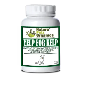 YELP FOR KELP - Omega 3 & 6 Thyroid & Whole Body Multi-Mineral, Vitamin & Dental Support*