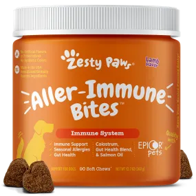 Zesty Paws Dog Aller-Immune Bites Lamb 90soft chews