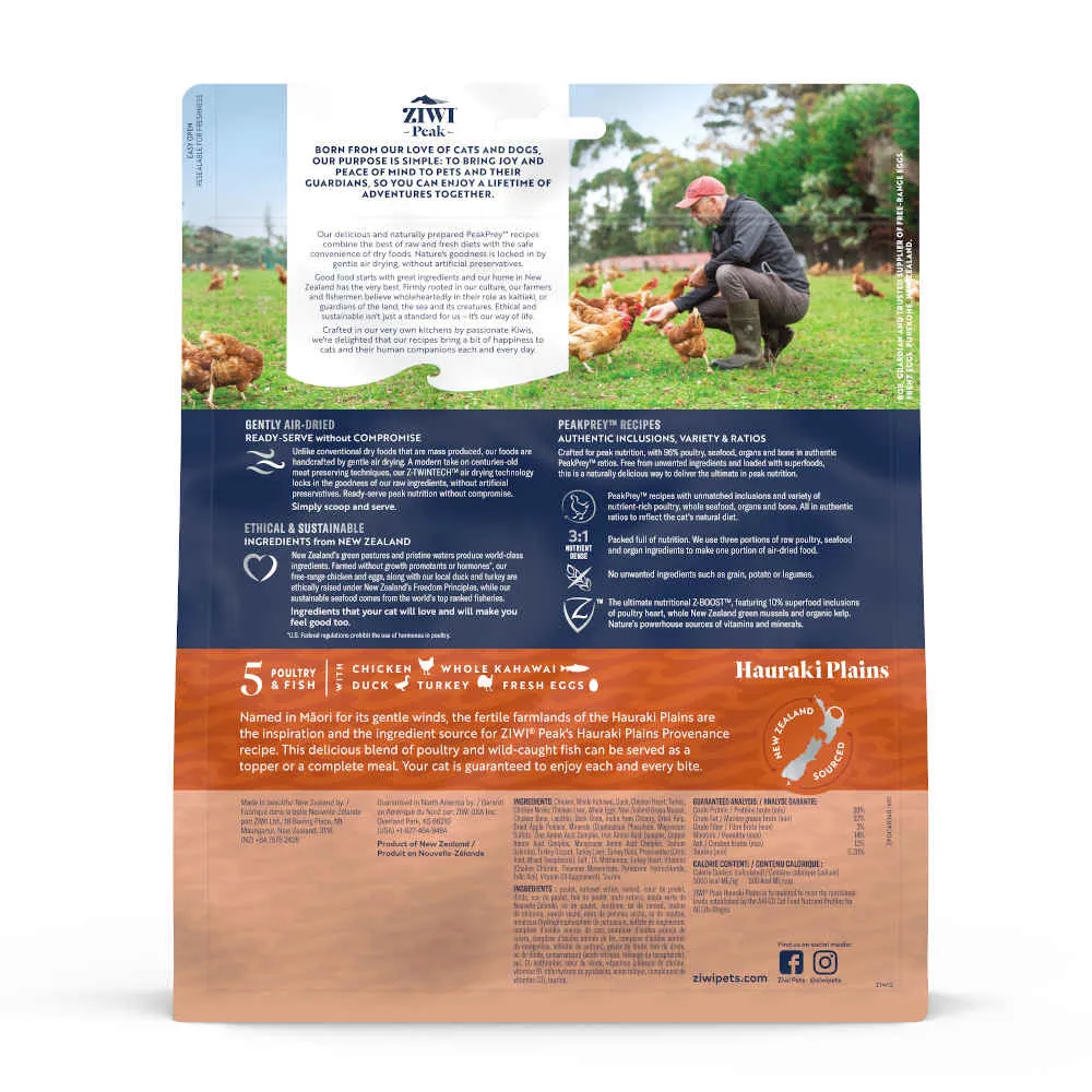 ZiwiPeak Provenance Hauraki Plains Grain-Free Air-Dried Cat Food